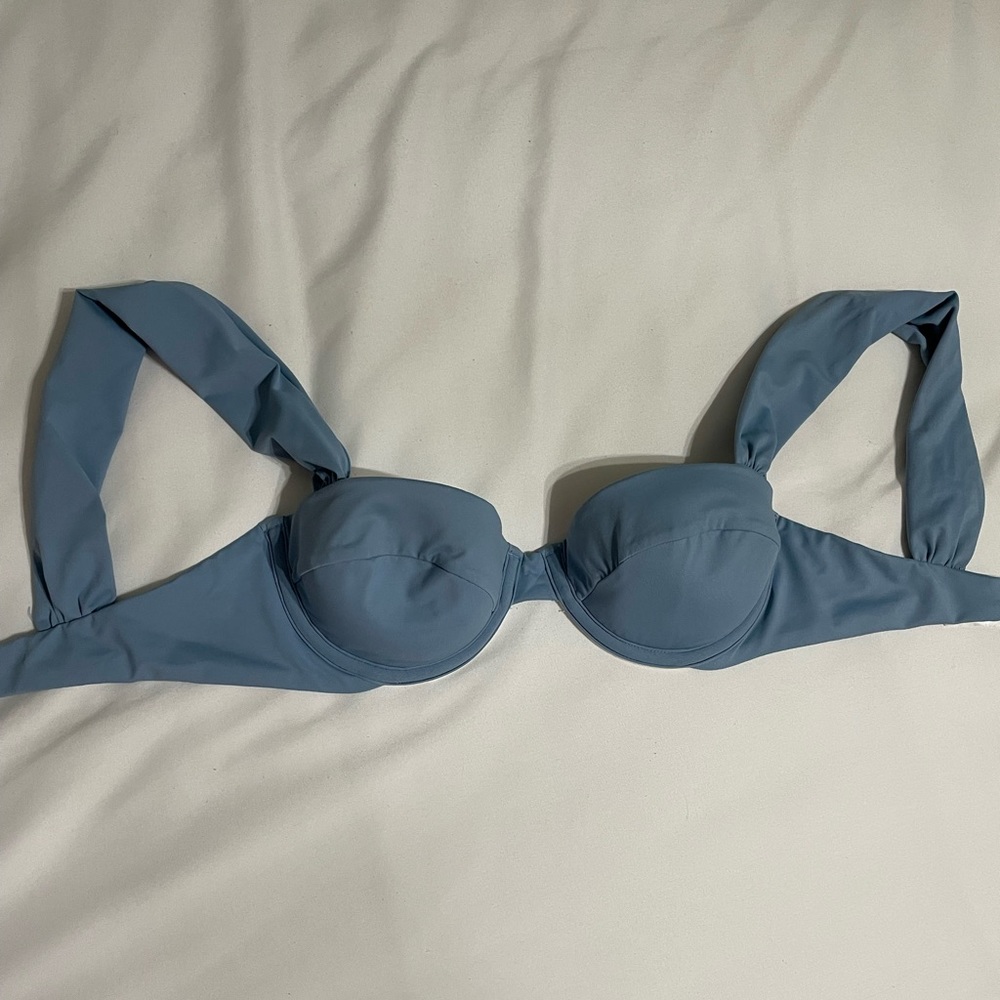 Small blue WeWoreWhat top